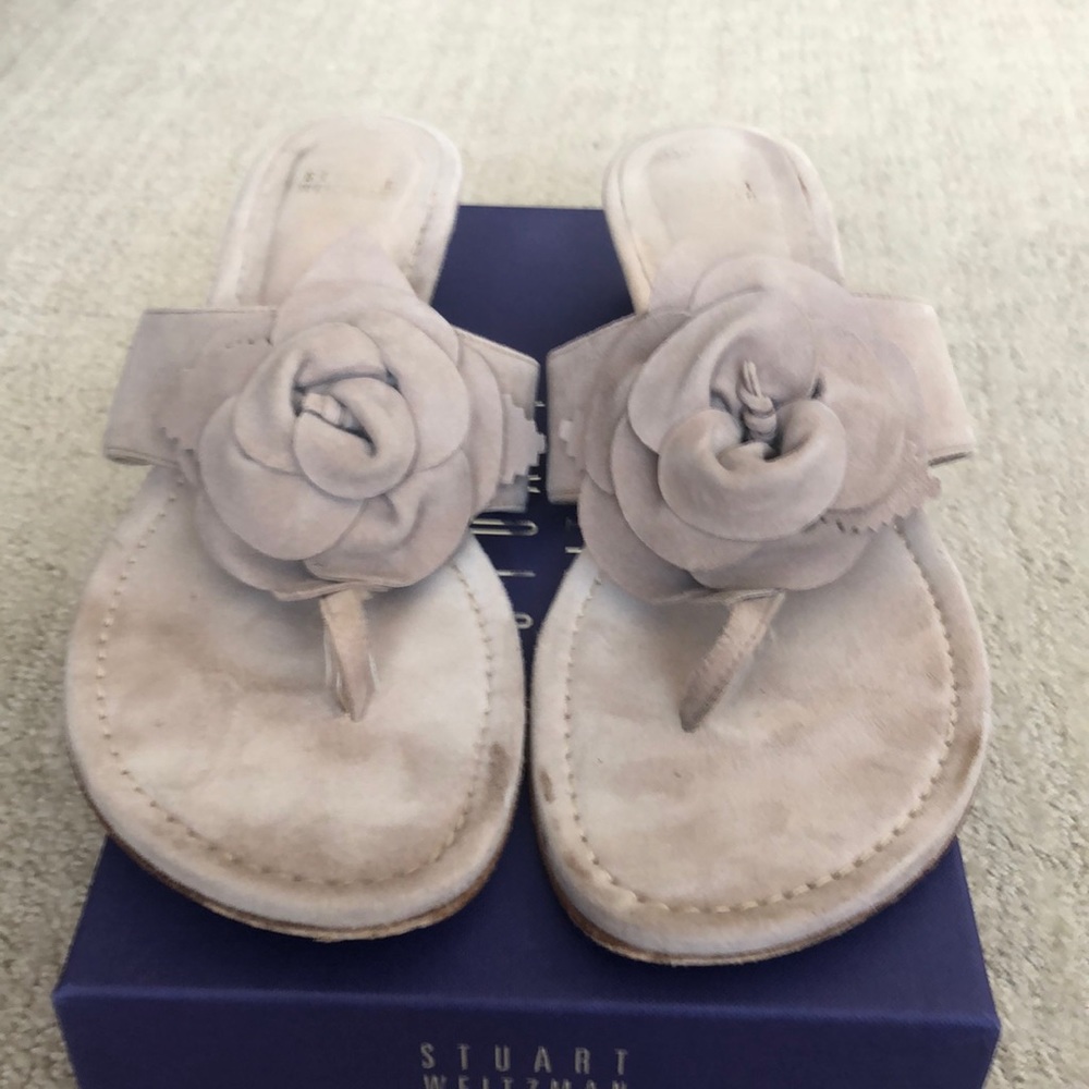 Stuart Weizmann Suede Sandals - image 1